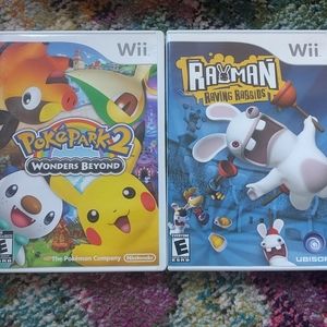 Wii bundle pokepark2 and Rayman raving rabbits